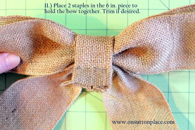 How To Make A Bow for a Wreath - On Sutton Place