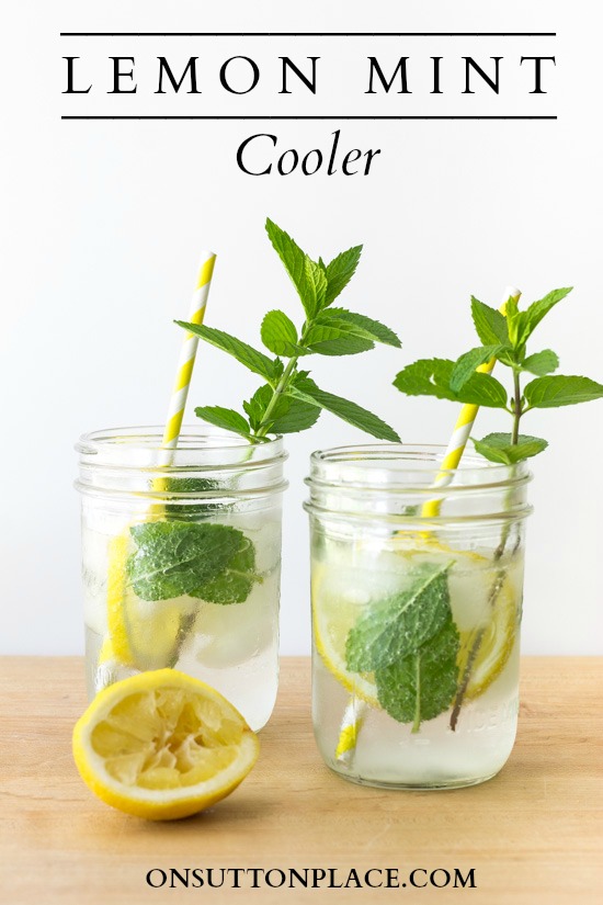 Lemon Mint Cooler Summer Drink On Sutton Place