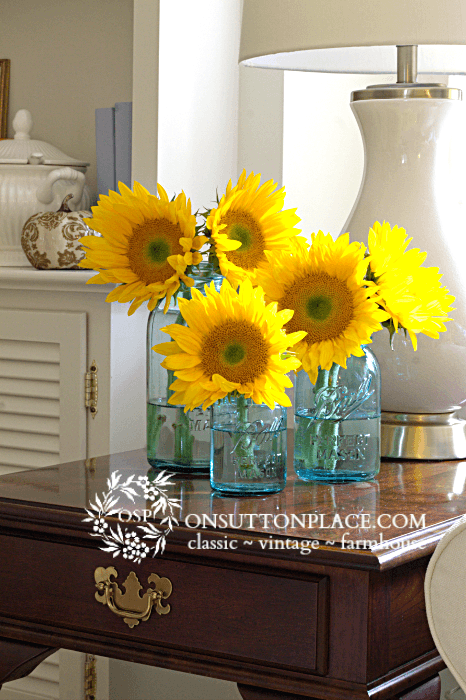 Decorating With Sunflowers On Sutton Place