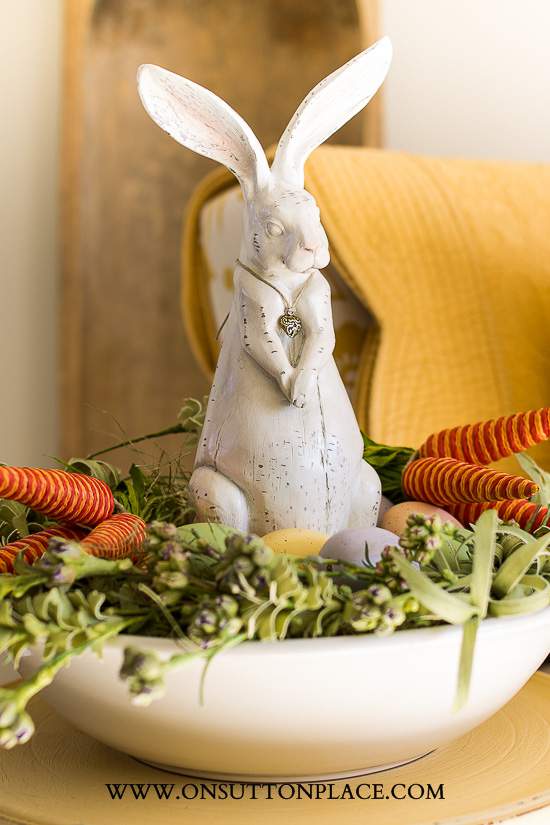 DIY Easter Bunny Nest | Signs of Spring - On Sutton Place