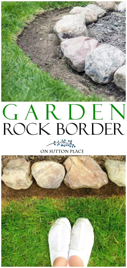 how to maintain a garden rock border - on sutton place