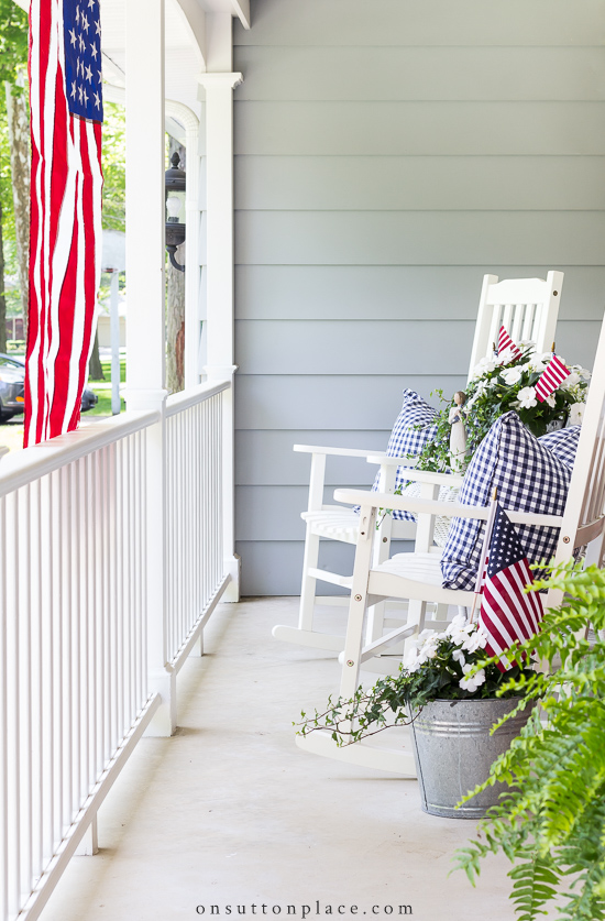 Patriotic Porch Decor Ideas For Summer On Sutton Place