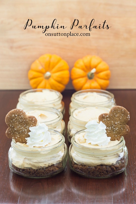 Pumpkin Parfait Recipe In Mason Jars On Sutton Place