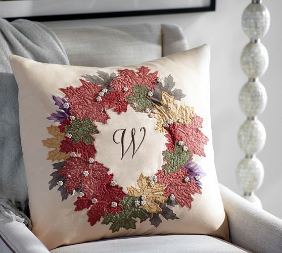 Diy Pottery Barn Inspired Fall Wreath Pillow On Sutton Place