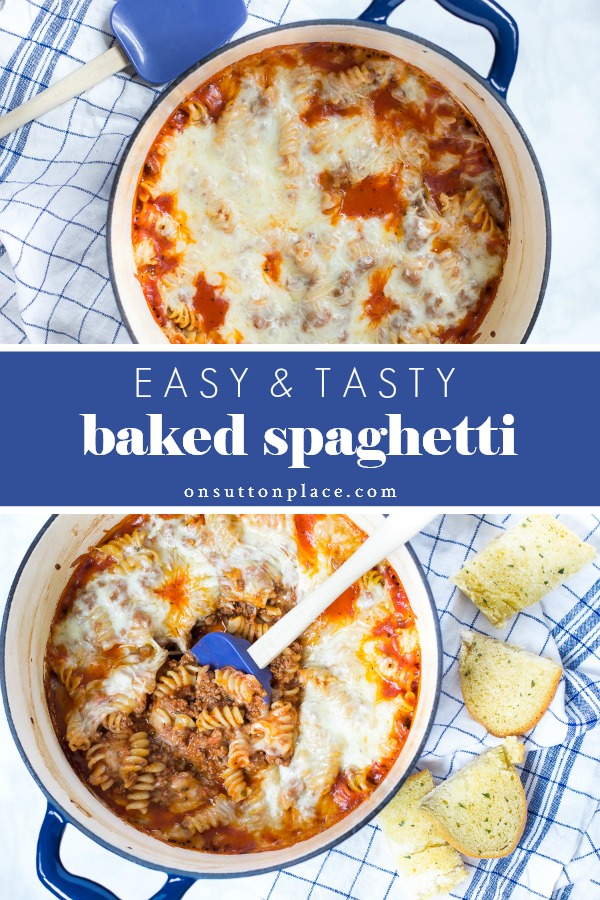 Easy Baked Spaghetti Recipe - On Sutton Place