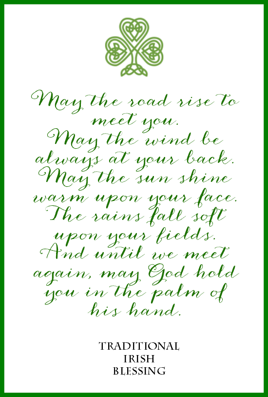 irish blessing lucky stars above you
