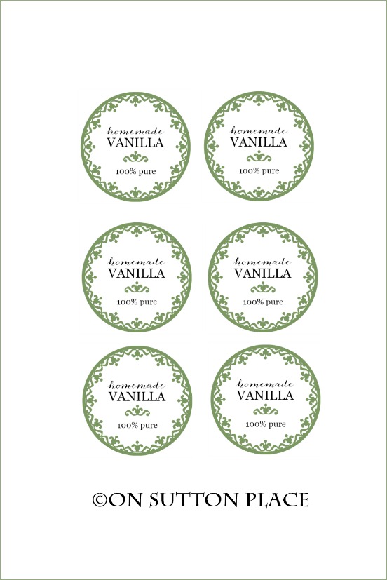 Easy Make Your Own Vanilla Extract With Free Printable Labels
