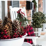 Christmas Front Porch | Festive & Frugal Christmas Porch Decor | Ideas for adding easy touches of Christmas to welcome your family and friends to your home.