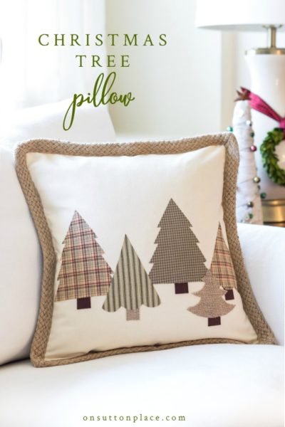 christmas tree pillow