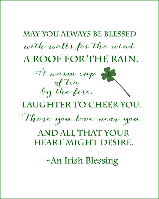 an irish blessing free printable on sutton place