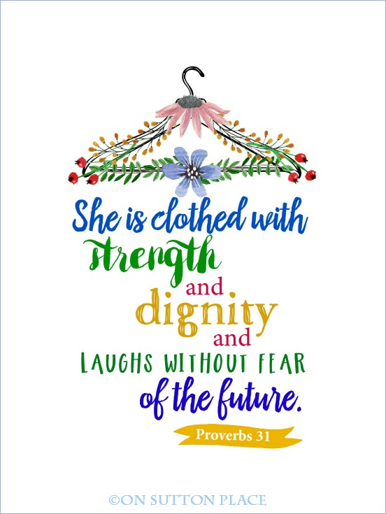 Digital Prints Printable Wisdom Strength and dignity Proverbs 31 Bible