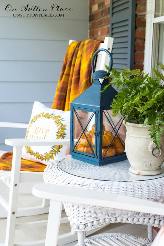 Easy Front Porch Decor for Fall - On Sutton Place
