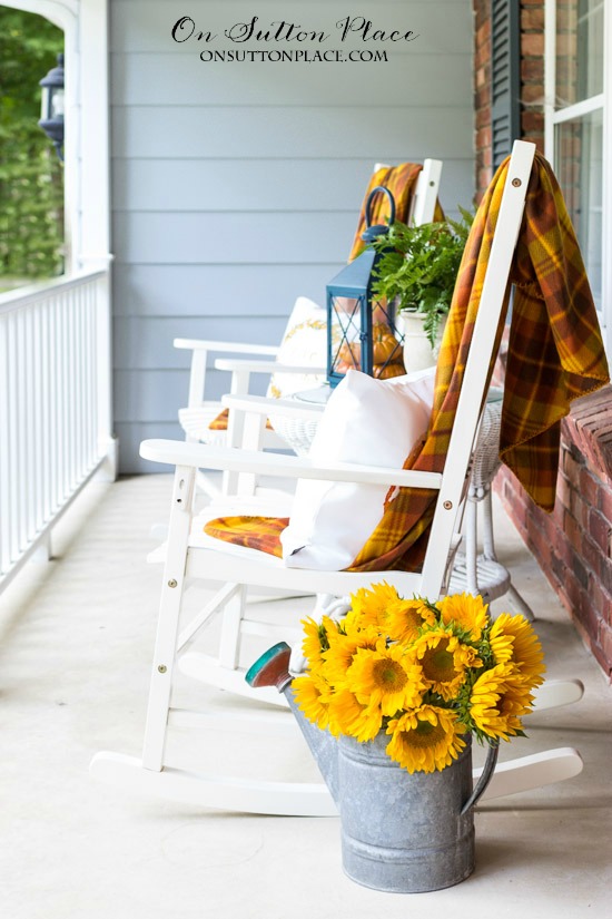 Easy Front Porch Decor for Fall - On Sutton Place