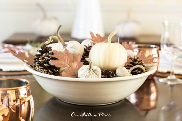 Copper Inspired Thanksgiving Table - On Sutton Place