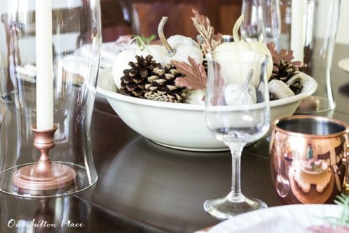 Copper Inspired Thanksgiving Table - On Sutton Place