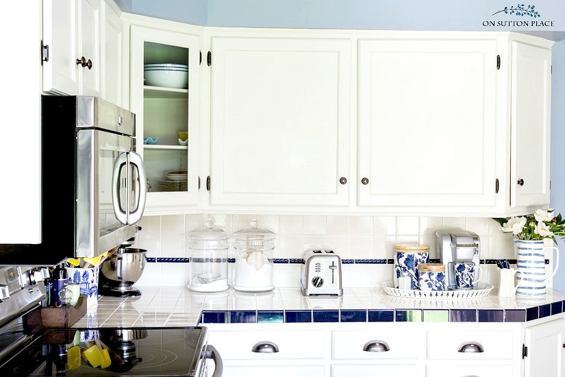 Easy Kitchen Coffee Station | Countertop Organization - On Sutton Place