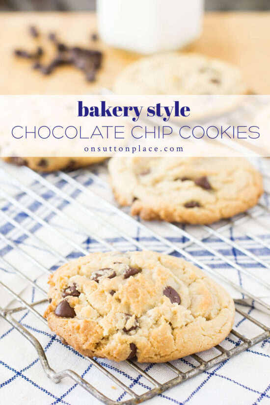 Best Bakery Style Chocolate Chip Cookies Recipe