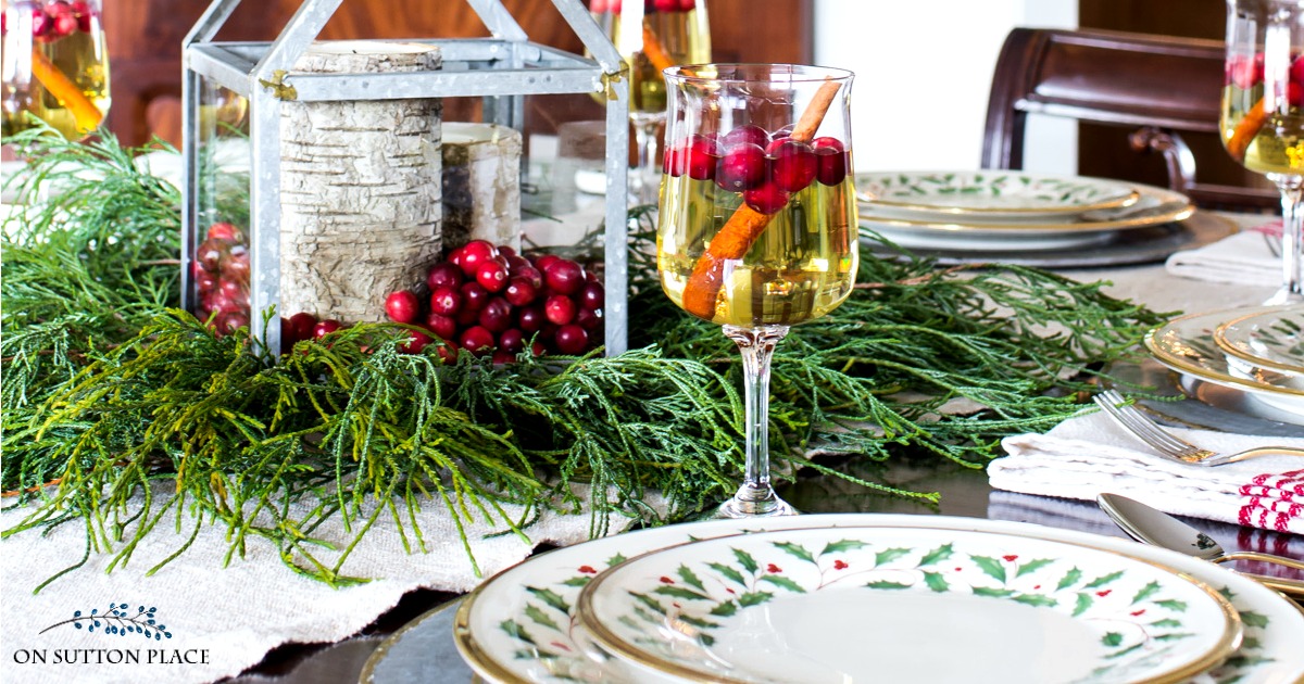 Christmas Tablescape Ideas | Rustic Meets Refined - On Sutton Place