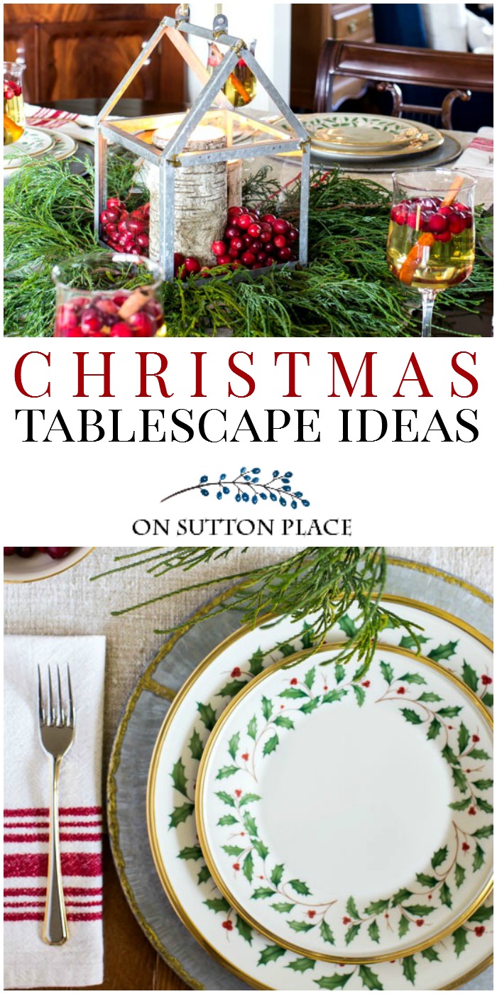 Christmas Tablescape Ideas | Rustic Meets Refined - On Sutton Place