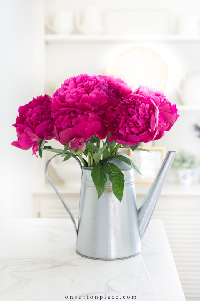 Simple & Lovely: Realistic Faux Peonies - The Inspired Room