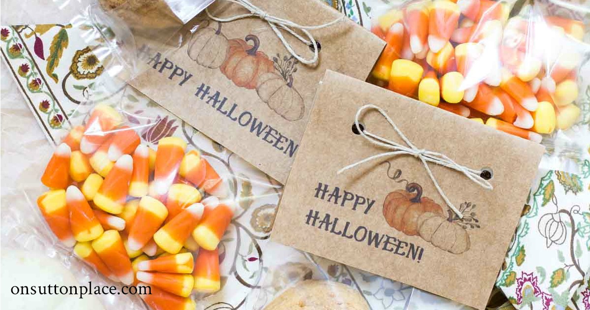 DIY Printable Happy Halloween Treat Bags - On Sutton Place