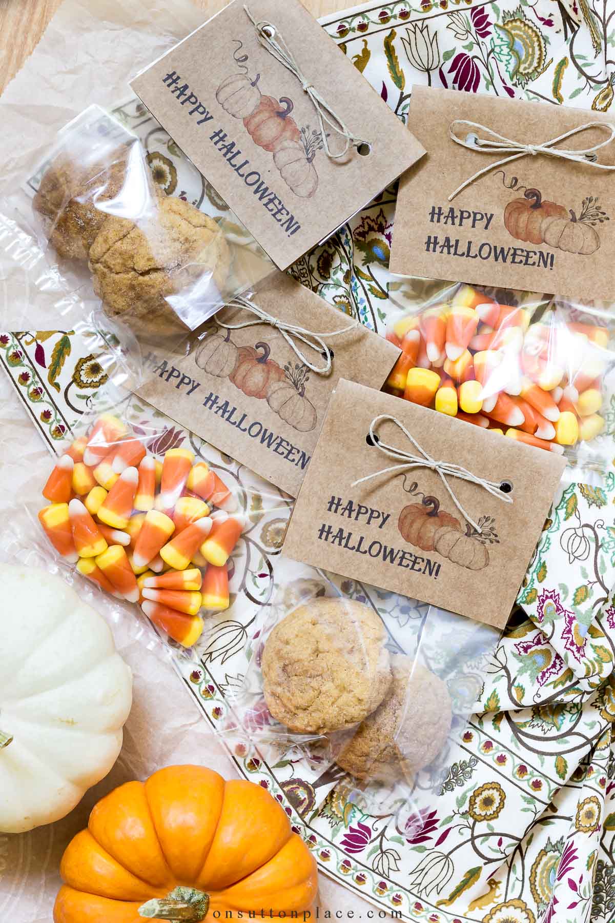 Thanksgiving treat bags with free printable
