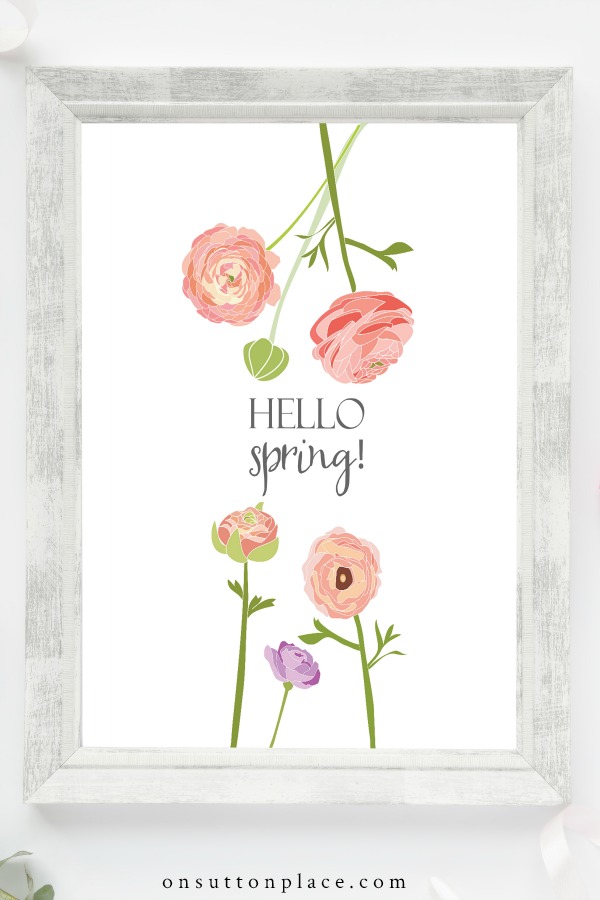 spring printables for diy wall art on sutton place