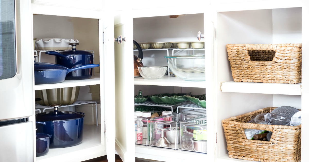 Undersink Cabinet Organizer with Pull Out Baskets - The Kim Six Fix