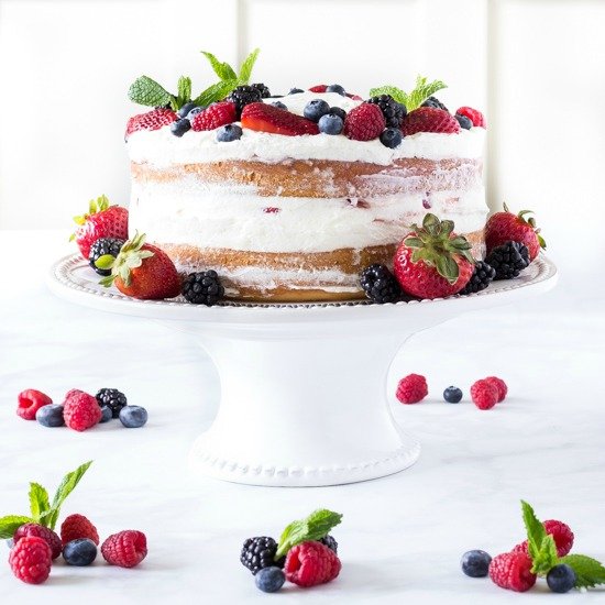 Simplified Berry Chantilly Cake Recipe On Sutton Place