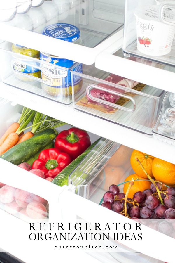 Easy Refrigerator Organization Ideas - On Sutton Place