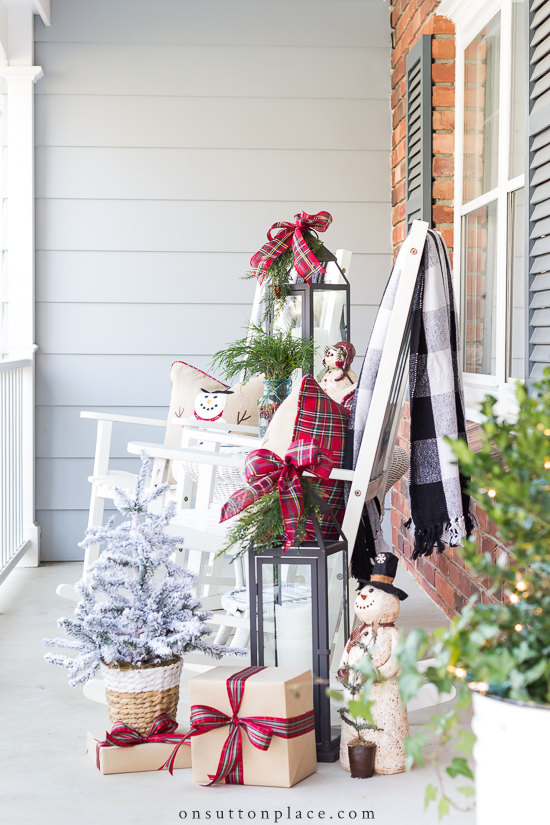 DIY Outdoor Christmas Decorations for the Porch - On Sutton Place