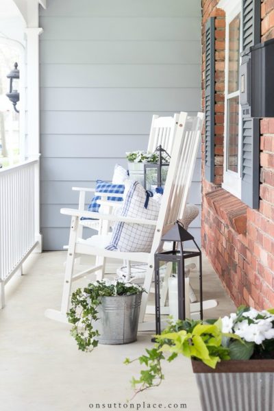 20 Minute Decorating: Porch Sitting Area - On Sutton Place