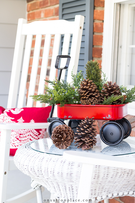 Festive & Frugal Christmas Porch Decor - On Sutton Place