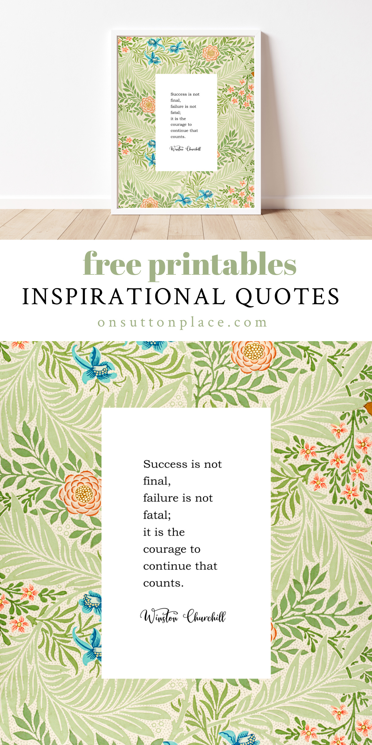 Inspirational Printables on William Morris Patterns - On Sutton Place