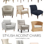 stylish accent chairs collage pin 2021 edited