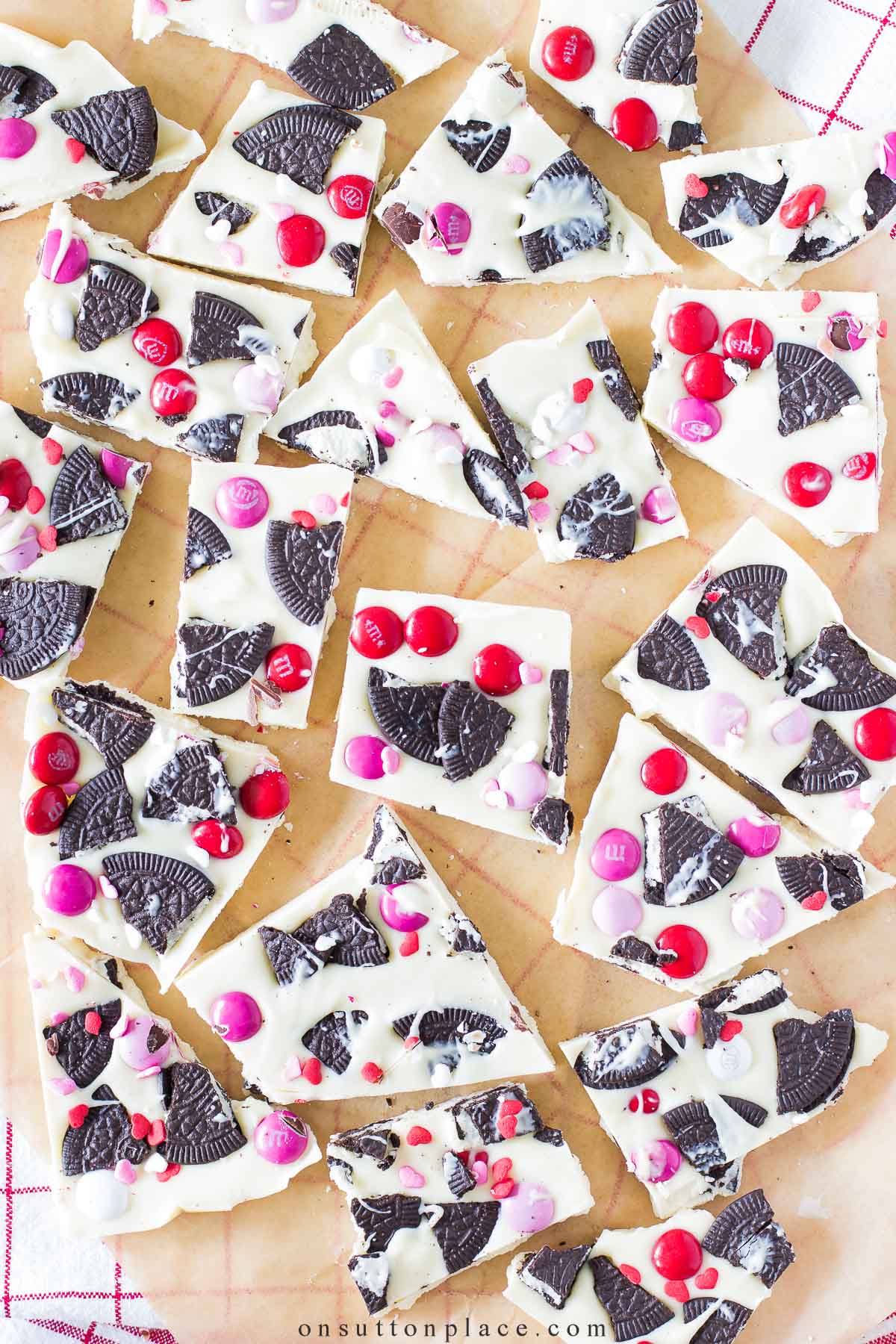 Valentine's Day Chocolate Bark - Together as Family