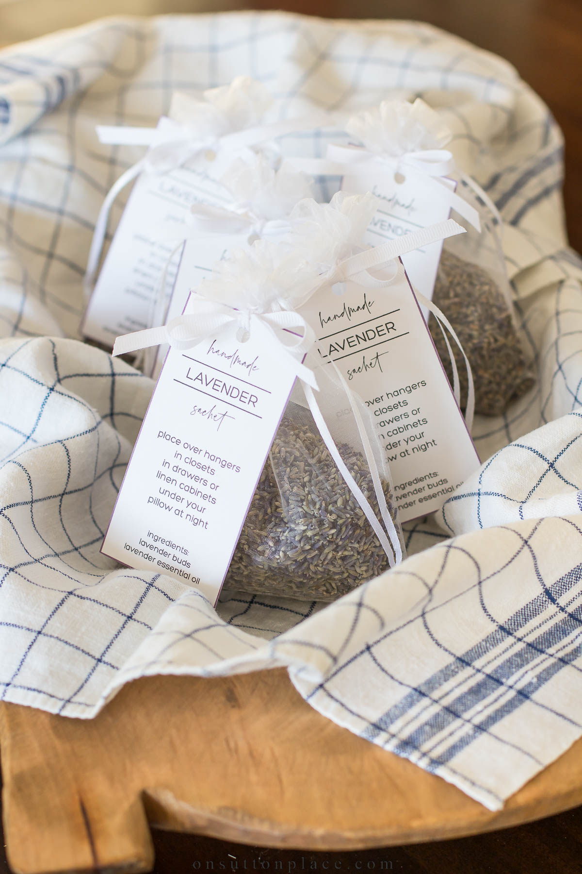 Drawstring Gift Bags – Lemongrass & Lavender