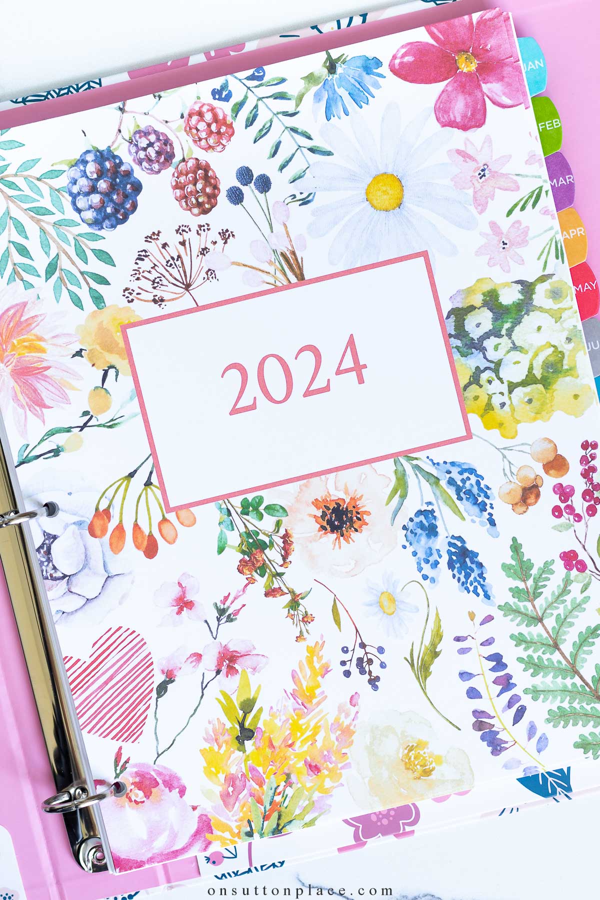 2024 Free Printable Calendar with Planner Pages - On Sutton Place