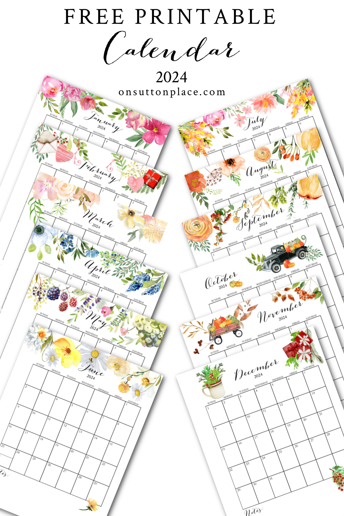 Free Printable Planner 2024 – Happy Templates You'll Love!