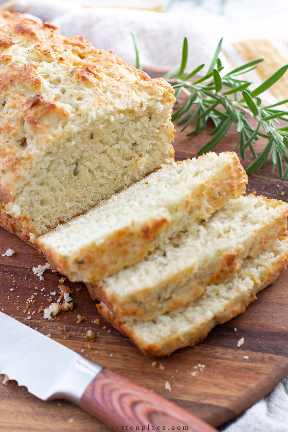 Super Easy Rosemary Bread Machine Bread Recipe